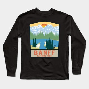 Banff National Park Canada Mountains Long Sleeve T-Shirt